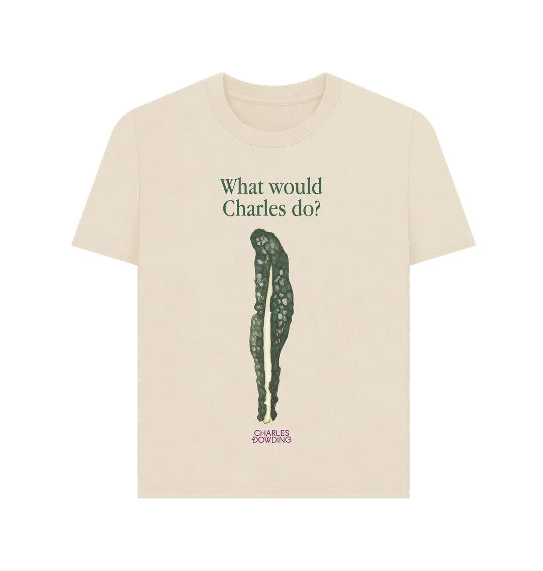 No Dig Kale 'What would Charles do?' Women's T-shirt - Image 4